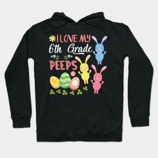 H31Tee Happy Easter 6th Grade Teacher Student Hoodie